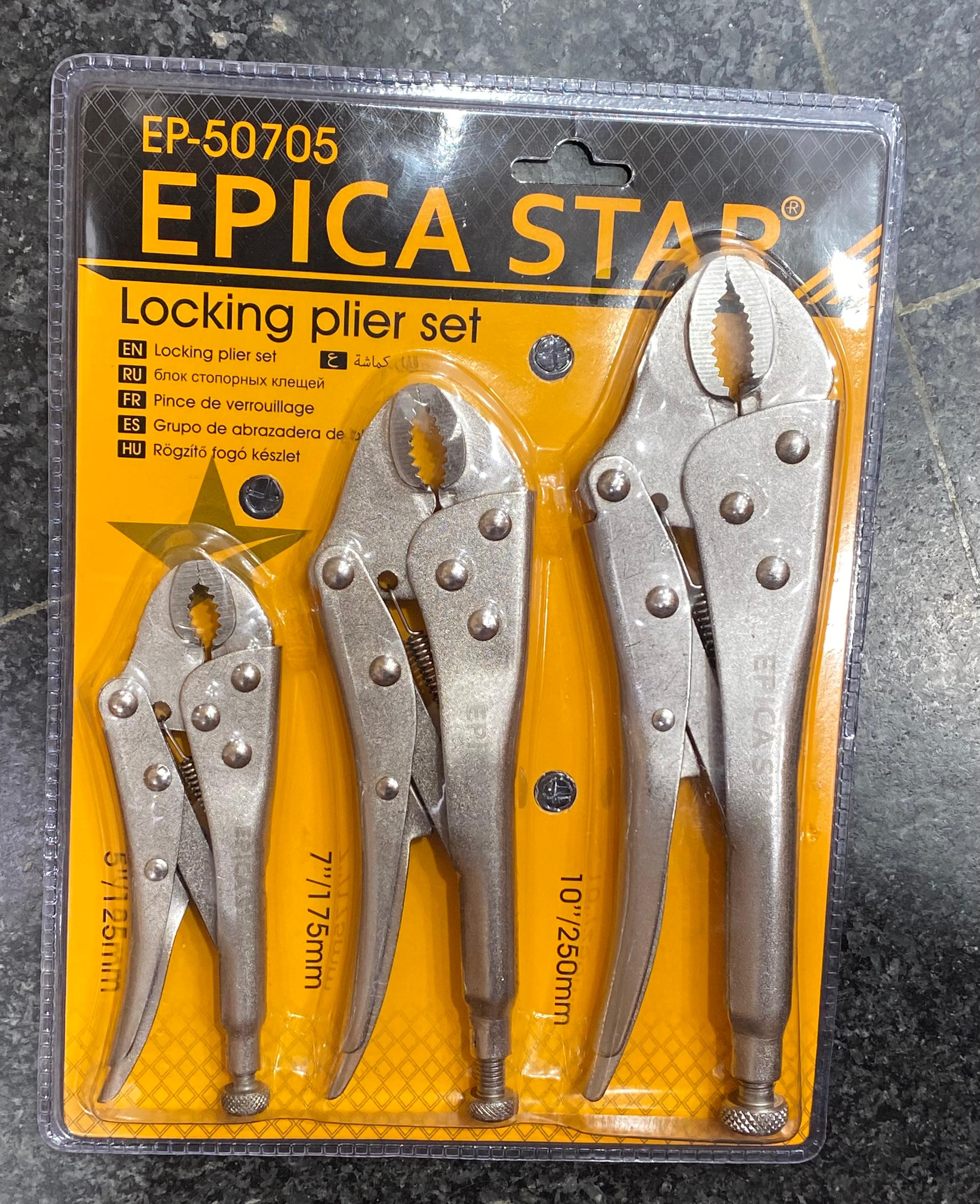 ست انبر قفلی اپیکا استار 3 عددی مدل EP-50705 (Locking Plier Set)
