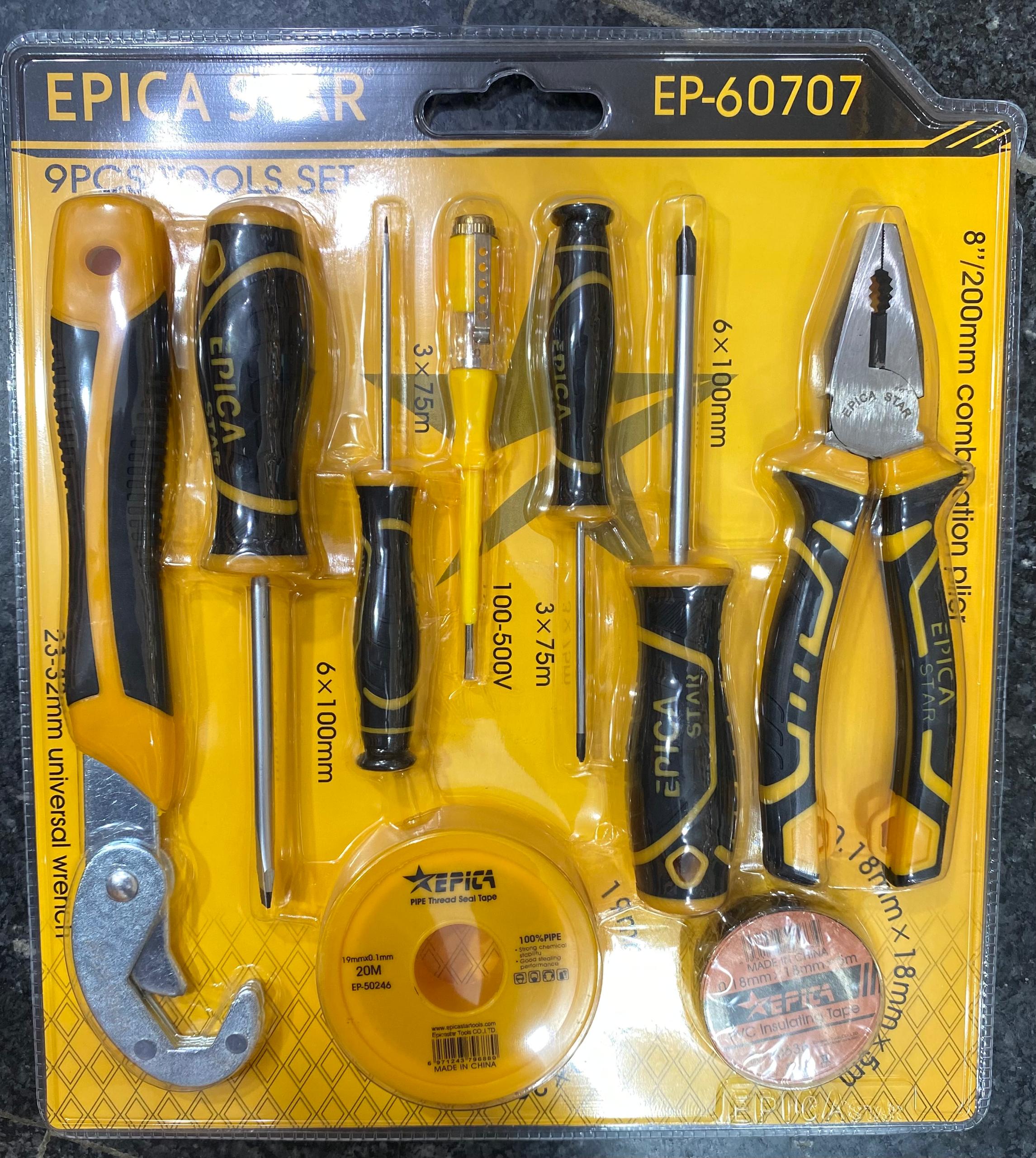 ست ابزار دستی 9 عددی اپیکا استار مدل EP-60707 (9PCS Tools Set)