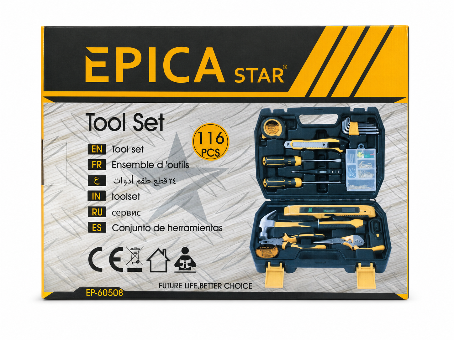 ست ابزار ۱۱۶ پارچه اپیکا استار مدل EP-60508